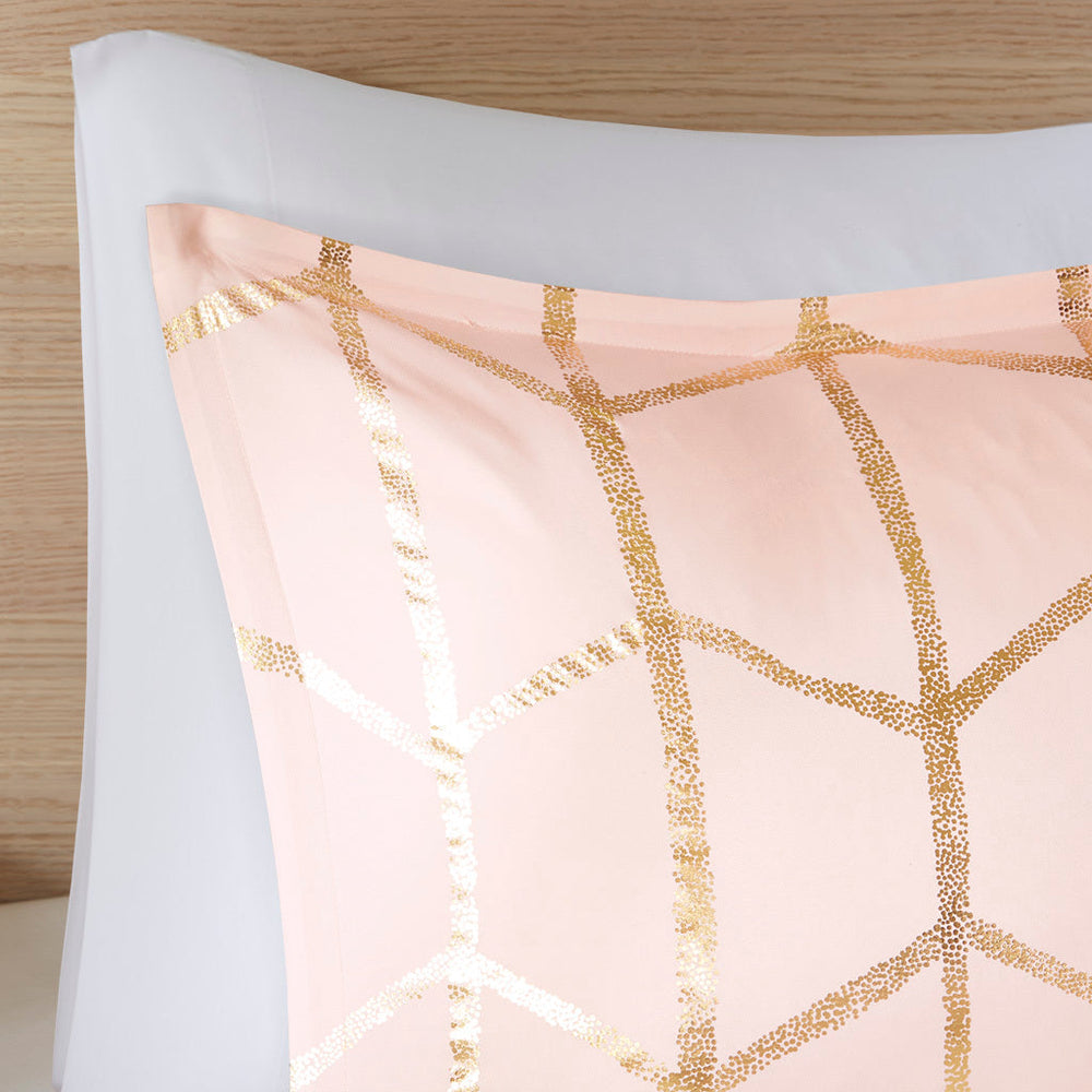 Full/Queen Metallic Printed Comforter Set Media 12