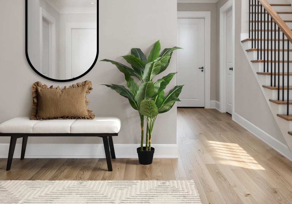 Artificial Plant, 42' Tall, Evergreen Tree, Indoor, Faux, Fake, Floor, Greenery, Potted, Decorative, Green Leaves, Black Pot Media 1