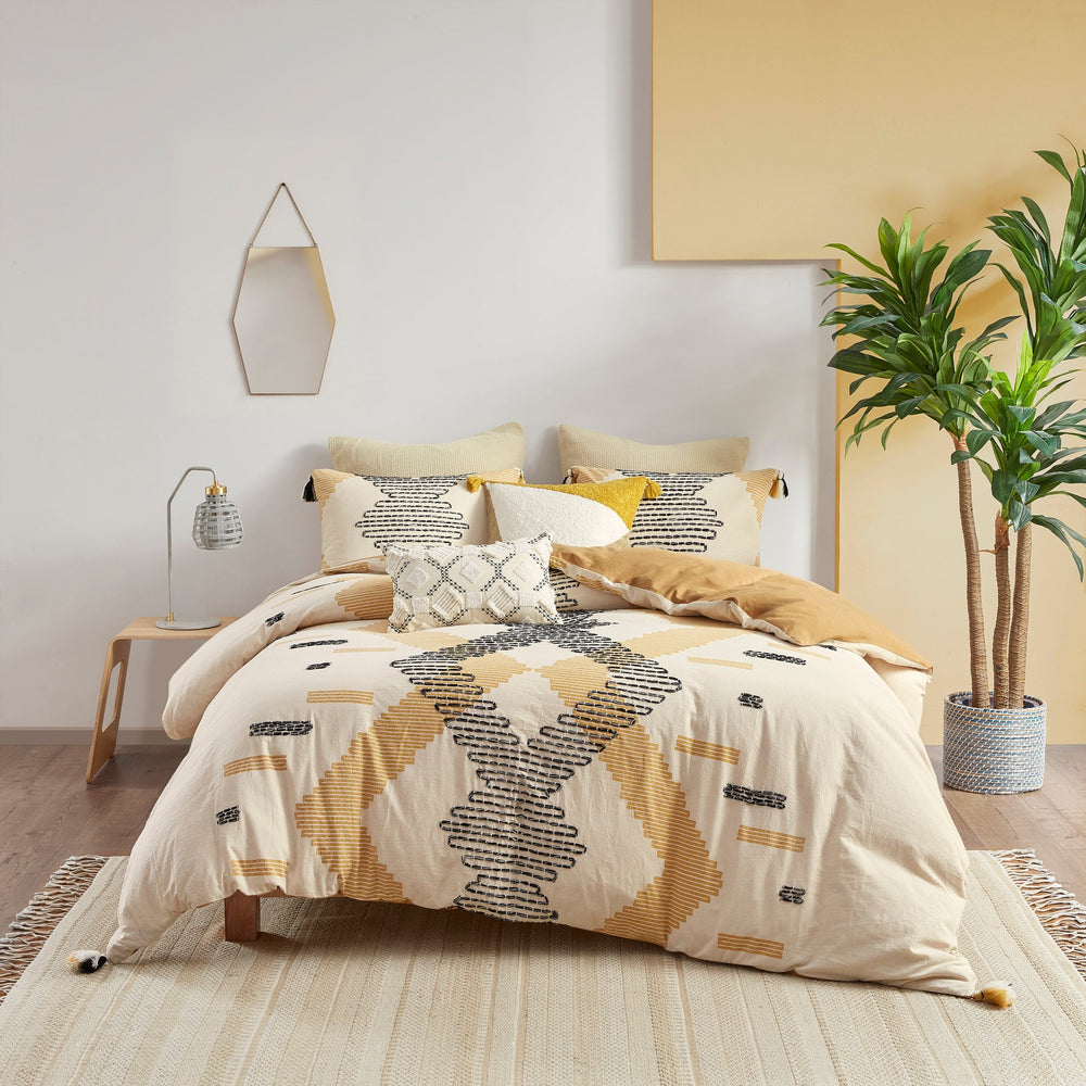 Full/Queen 3 Piece Cotton Duvet Cover Set Media 4