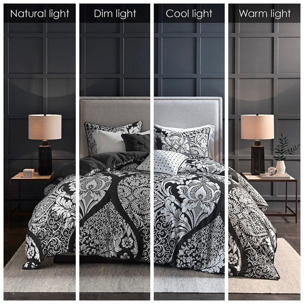 King/Cal King 6 Piece Printed Duvet Cover Set Media 16