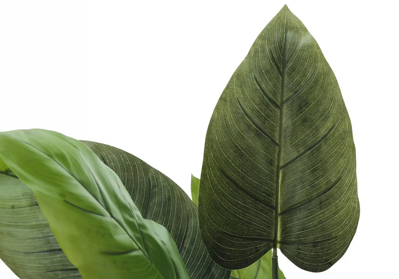 Artificial Plant, 37' Tall, Aureum Tree, Indoor, Faux, Fake, Floor, Greenery, Potted, Real Touch, Decorative, Green Leaves, Black Pot