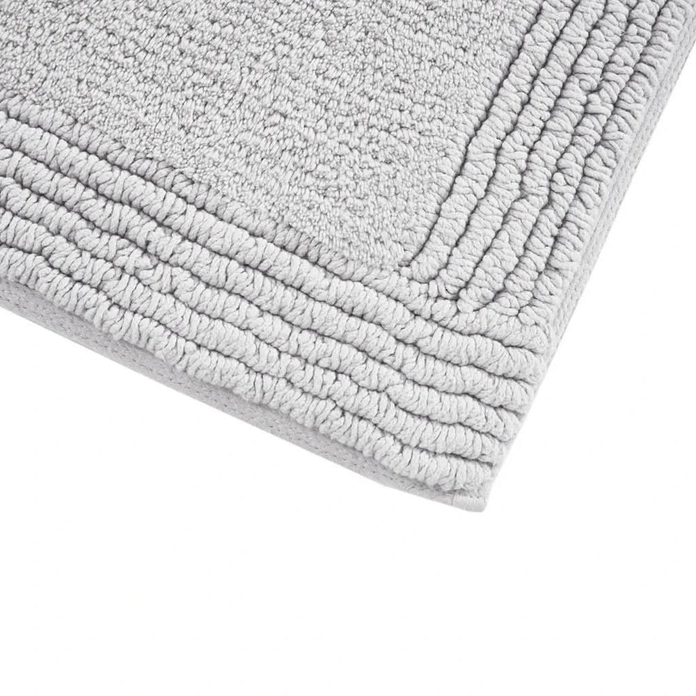100% Cotton Tufted 3000GSM Reversible Bath Rug Grey 24x72' - DTY Store