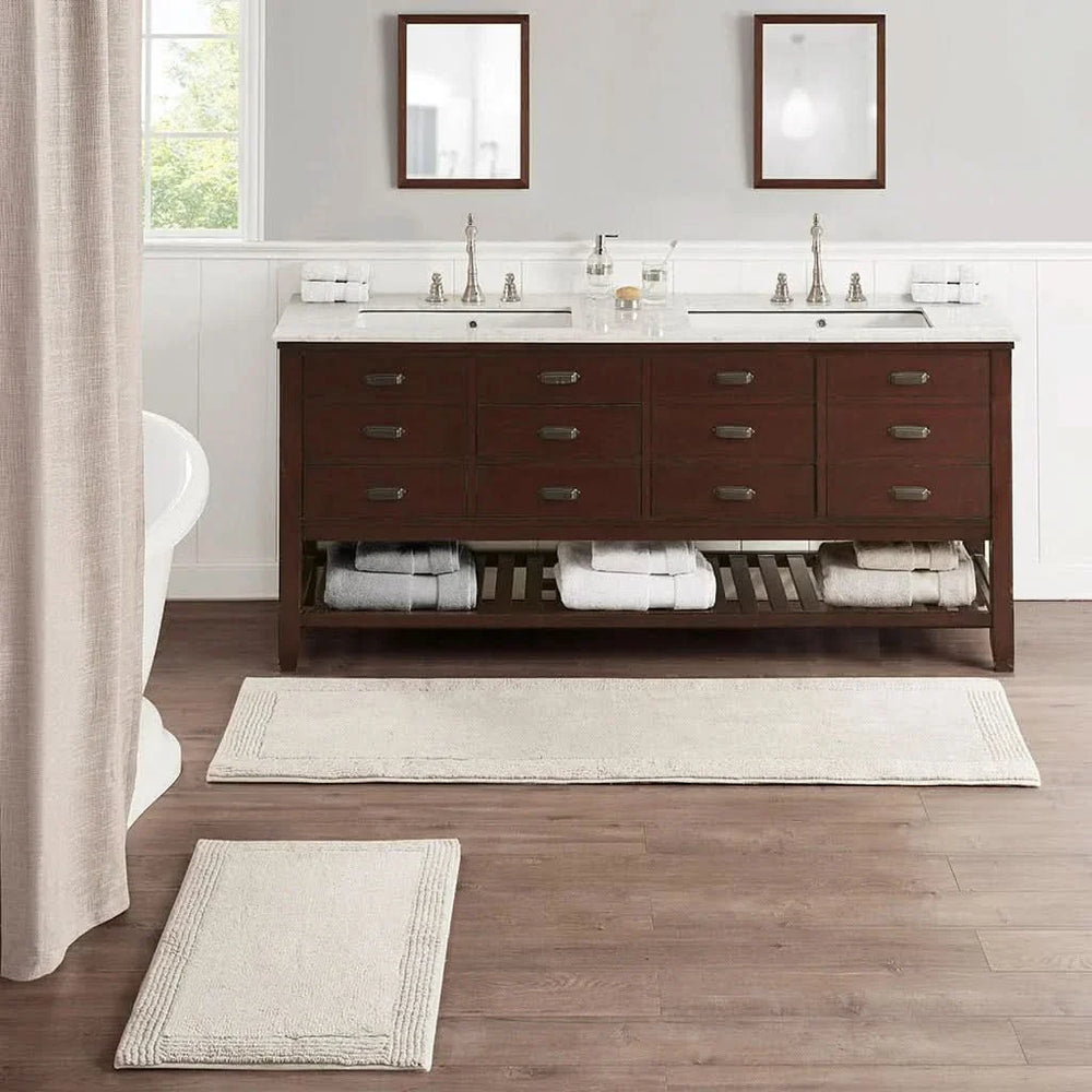 100% Cotton Tufted 3000 GSM Reversible Bath Rug Natural 21x34' - DTY Store