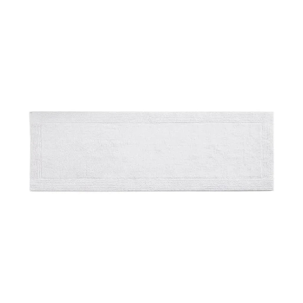 100% Cotton Tufted 3000 GSM Reversible Bath Rug White 24x72' - DTY Store