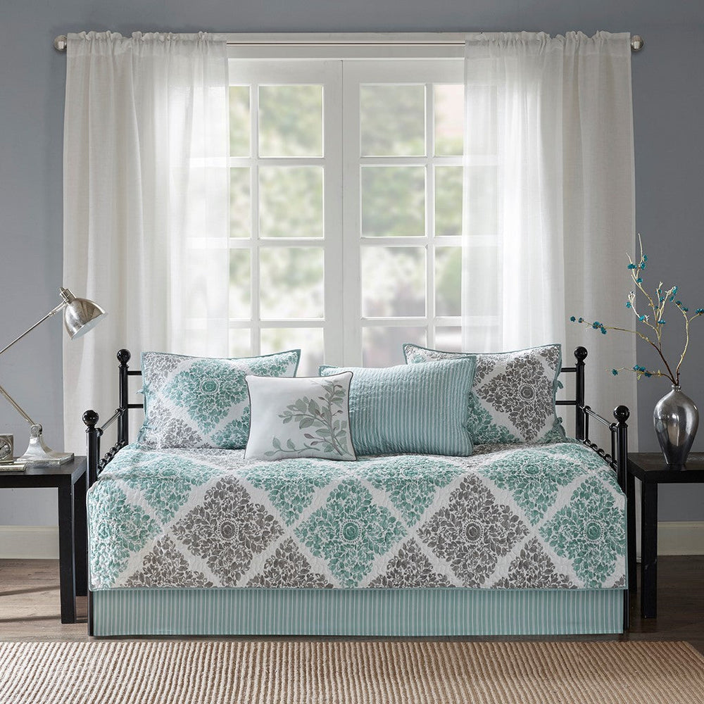 6 Piece Reversible Daybed Cover Set Aqua Daybed Media 6