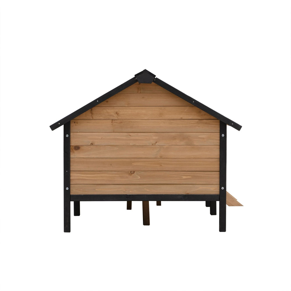 Outdoor Large Wooden Cabin House Style Wooden Dog Kennel with Porch Media 7