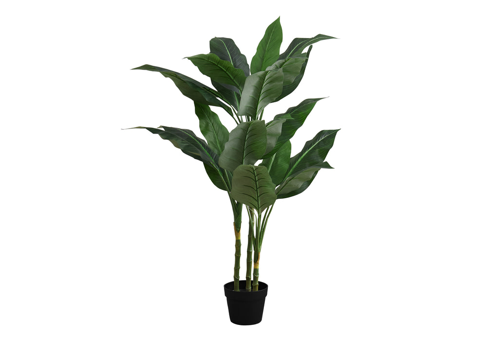 Artificial Plant, 42' Tall, Evergreen Tree, Indoor, Faux, Fake, Floor, Greenery, Potted, Decorative, Green Leaves, Black Pot Media 2