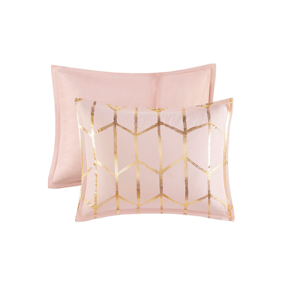 Full/Queen Metallic Printed Comforter Set Media 4