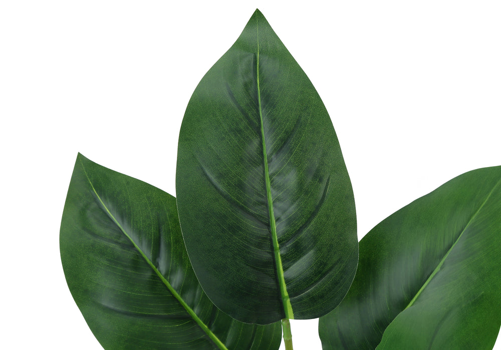 Artificial Plant, 17' Tall, Aureum, Indoor, Faux, Fake, Table, Greenery, Potted, Real Touch, Decorative, Green Leaves, White Pot Media 4