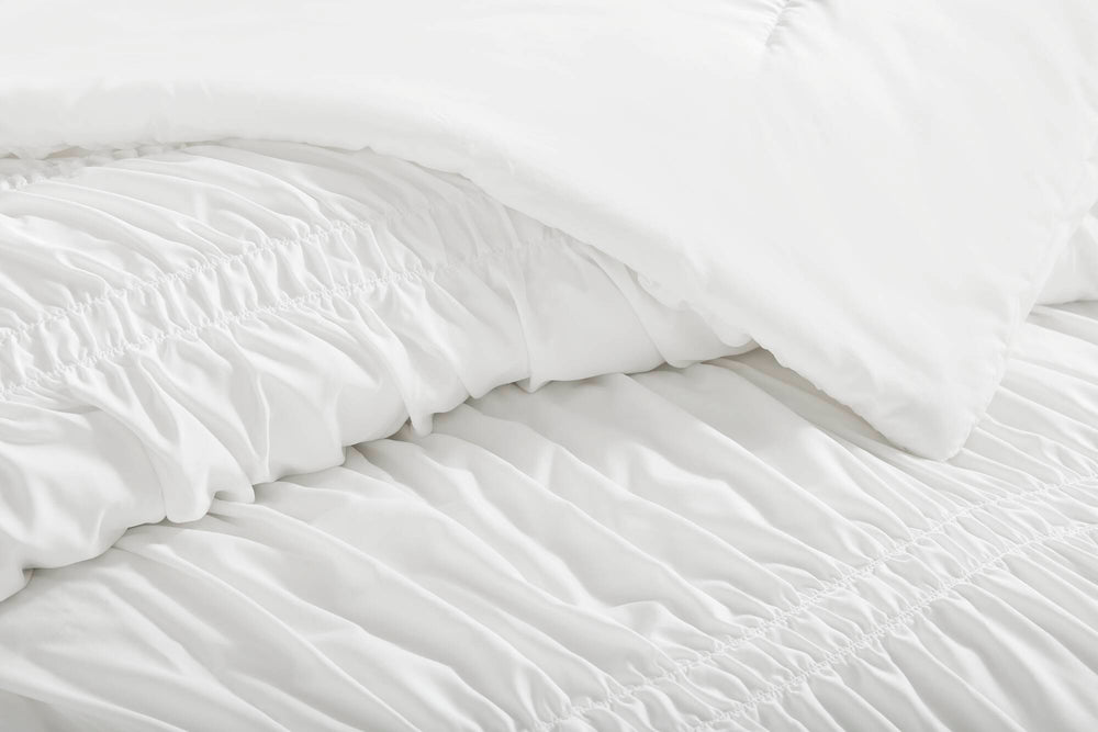 5 Pieces Full/Queen Comforter Set,White Media 14