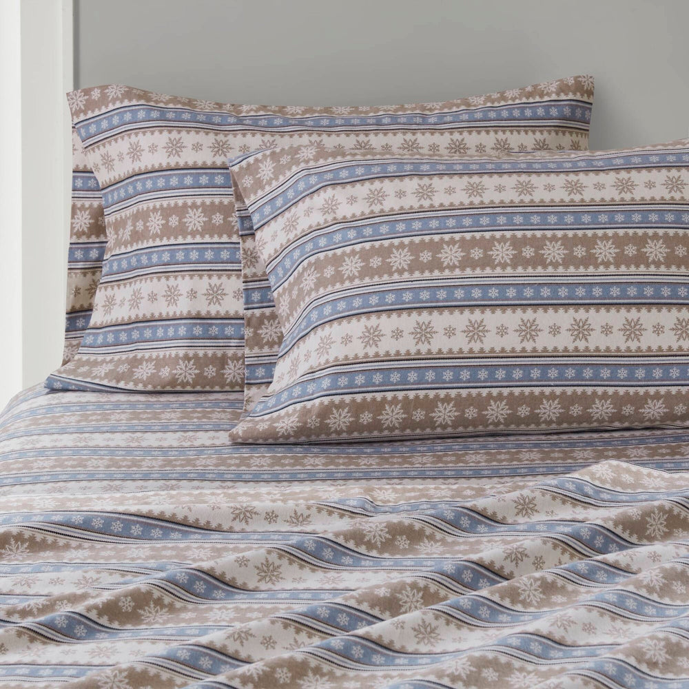 4 PCS Full Sheet Set Blue Snowflake Media 13