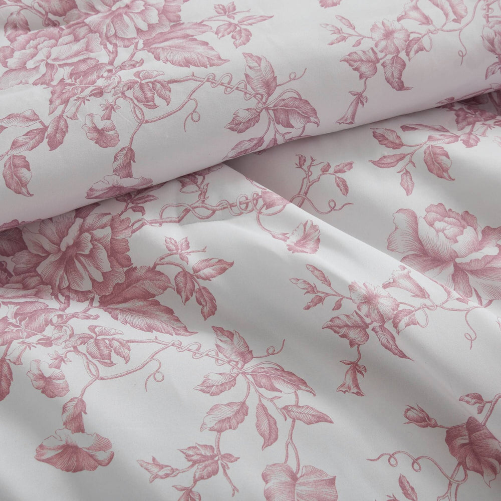 5 Pieces Full/Queen Comforter Set with Decorative Pillows,Pink Media 12