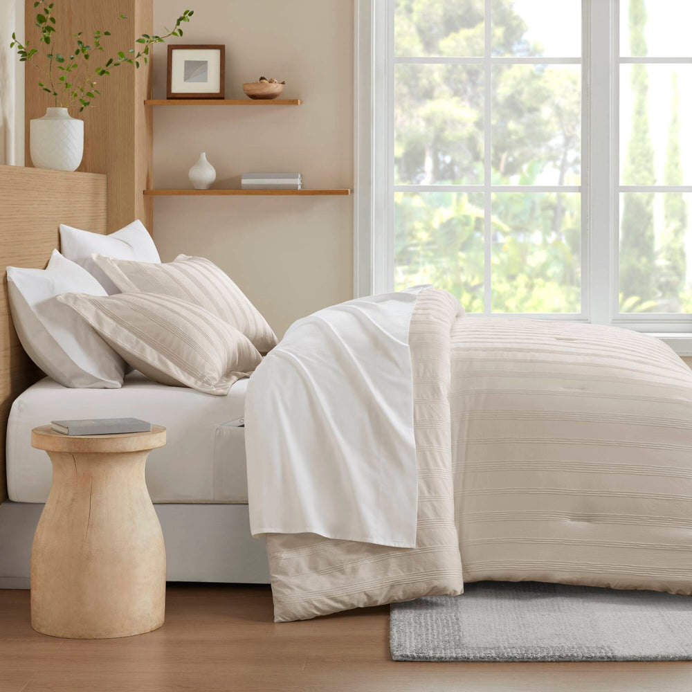7-Piece Full Woven Striped Comforter Set Media 18