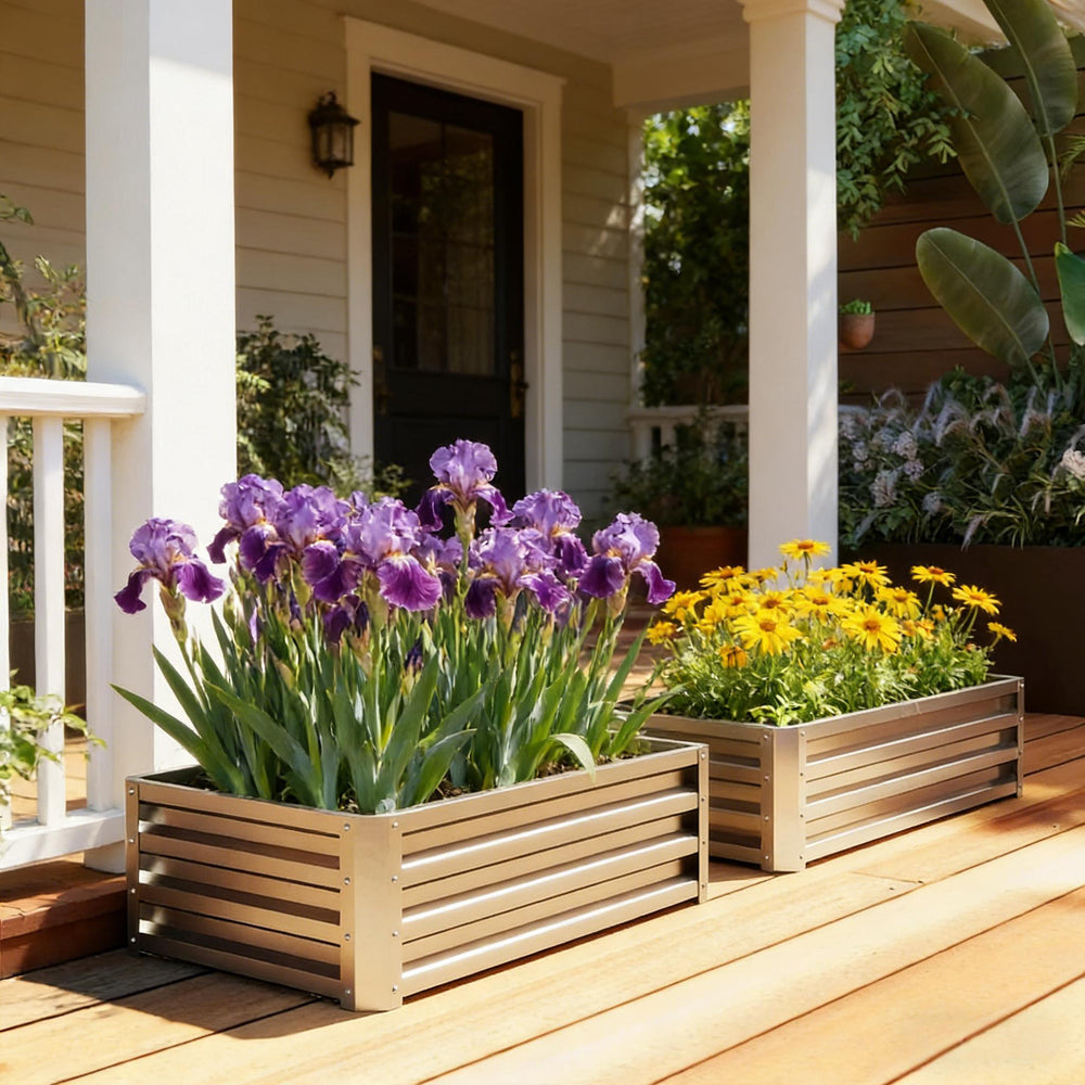 Stable Flowers Box,Raised Garden Bed,Planter Box Media 1