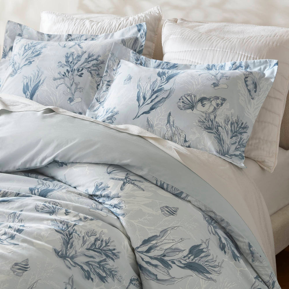 3-Piece King 100% Cotton Sateen Duvet Cover Set,Navy/Blue Media 9