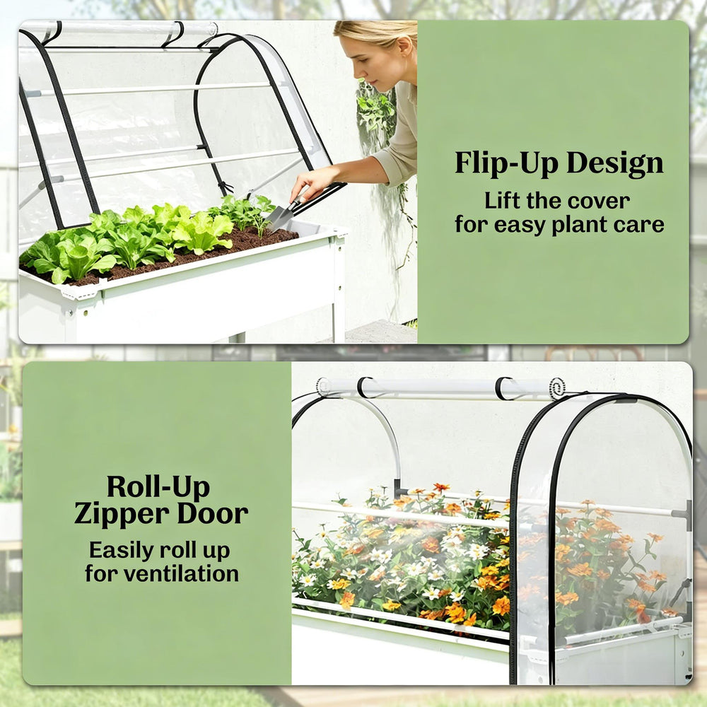 Stylish Flower Boxs,Elevated Plant Boxs,Raised Garden Bed Media 4