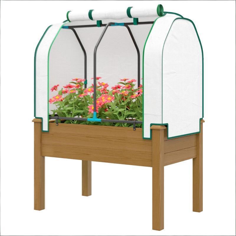 Outdoor Planter Box,Convenient Raised Garden Bed Media 5