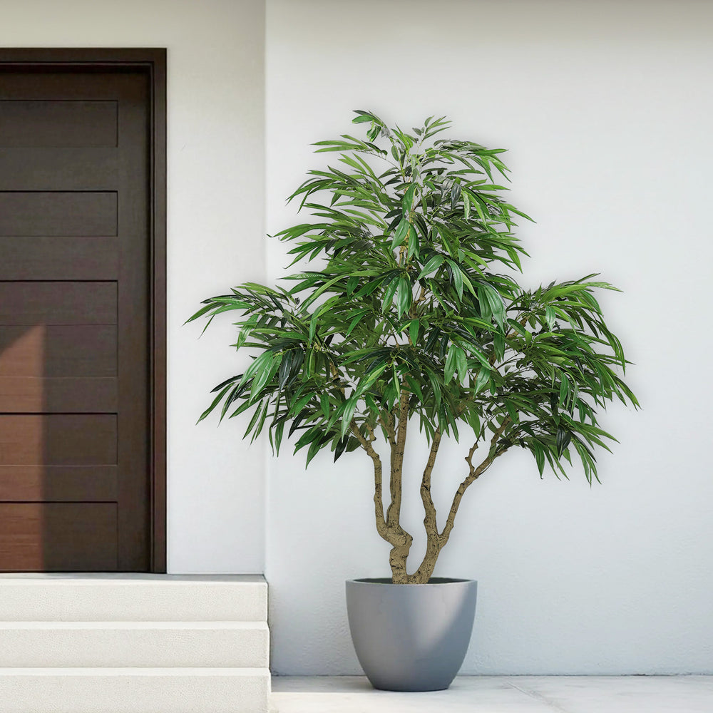 7FT Artificial willow Tree, Indoor Faux slik Greenery Plant for Home, Apartment, or Office Decoration, 1pc/set Media 12