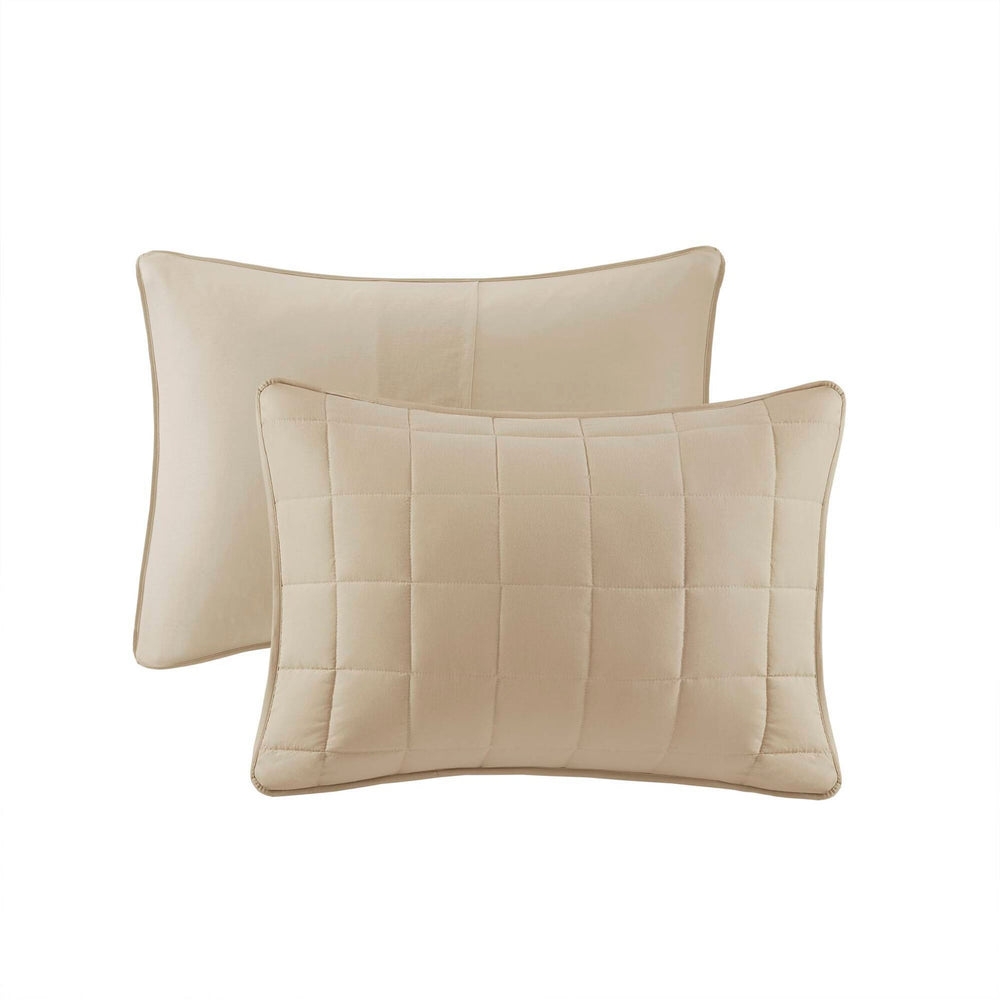 10 PCS Queen Luxury Jacquard Comforter Set Ivory Media 15