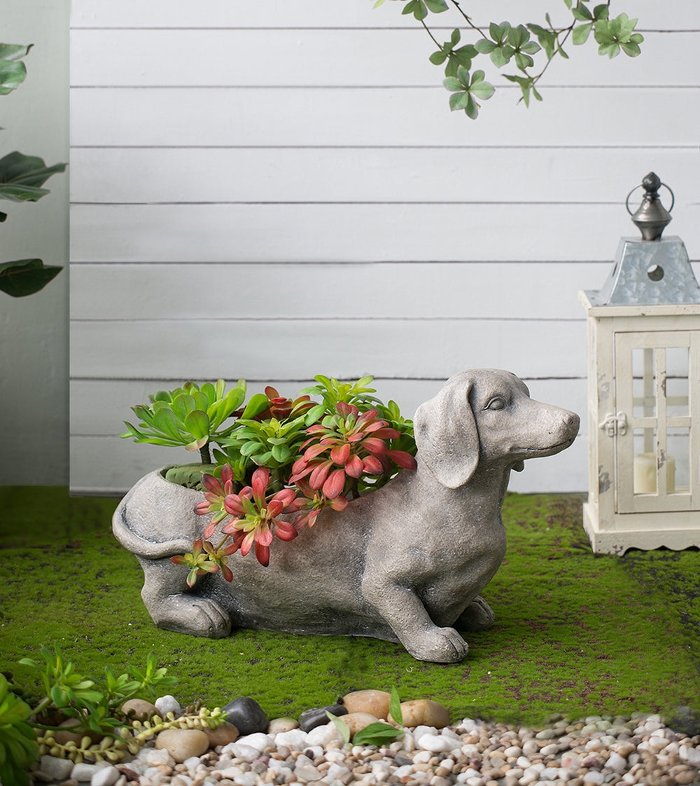20.1x6.7x11.8' Manon Dog Planter Garden Decor Media 13