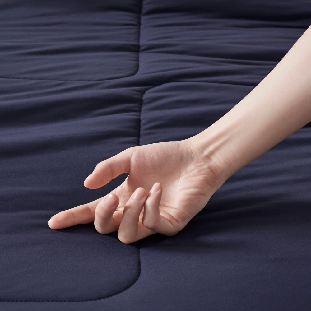 1 Piece Full/Queen Down Alternative Comforter,Navy Media 5