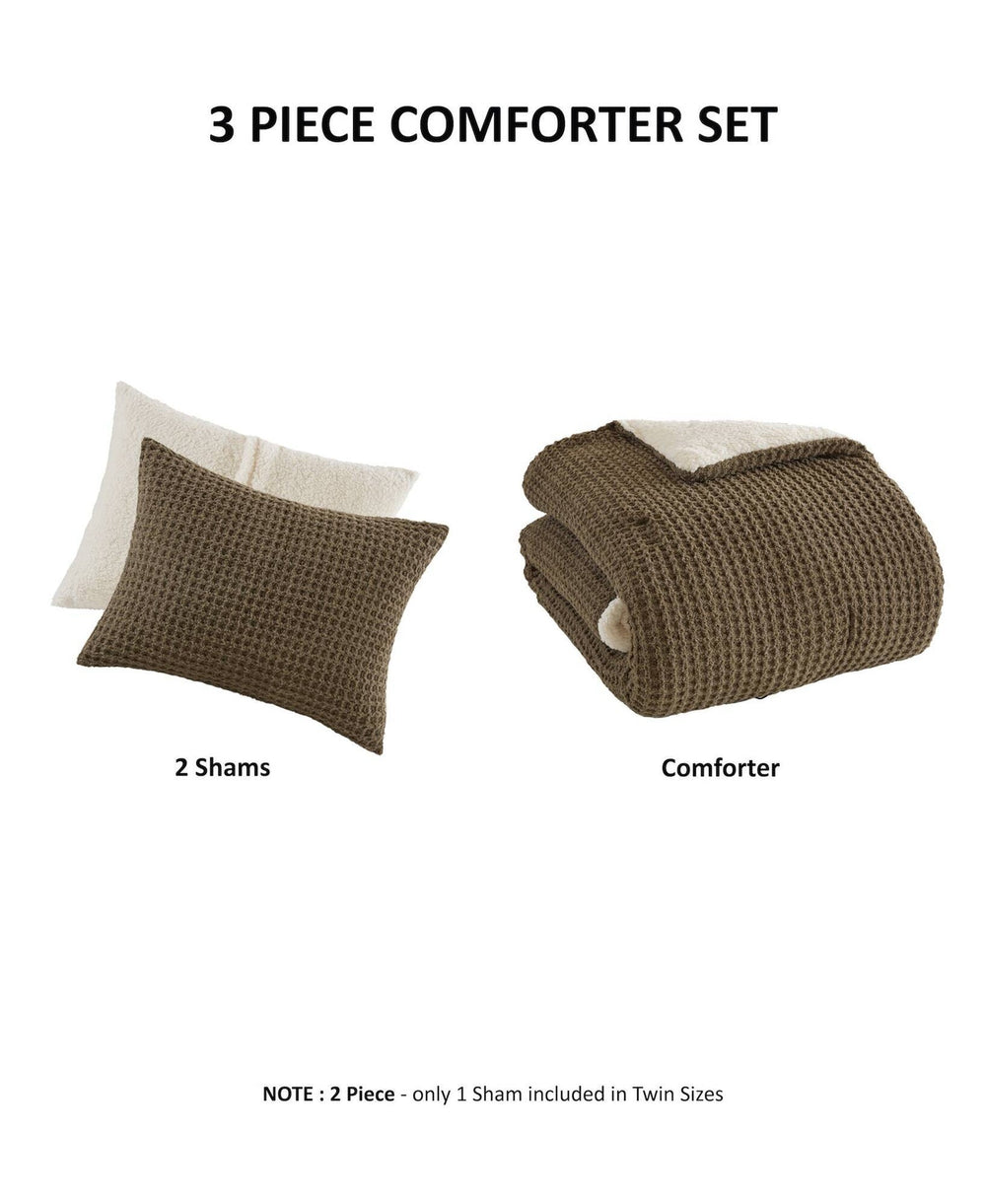 Knit Chenille Comforter Set Twin Media 12