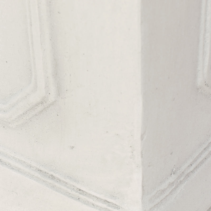 10.75 x 11.00 Antique White Magnesium Oxide Planter