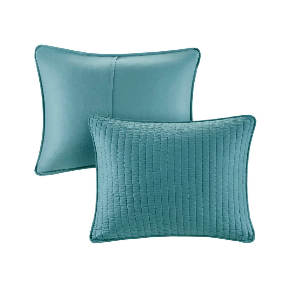 3 Piece Quilt Set Teal Full/Queen Media 11