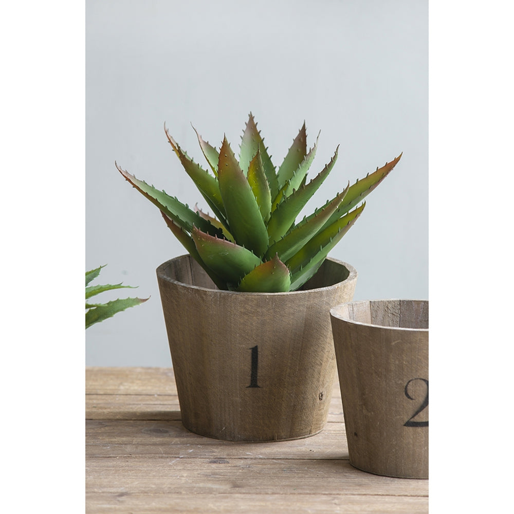 Set of 3 Thornton Flower Planter, L:8.3x8.3x6.5', M:6.8x6.8x6.1', S:5.3x5.3x5.1' Media 4