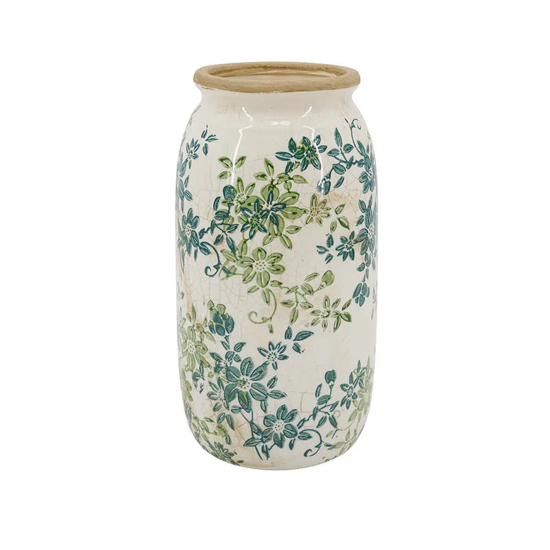 Floral Cylinder Vase