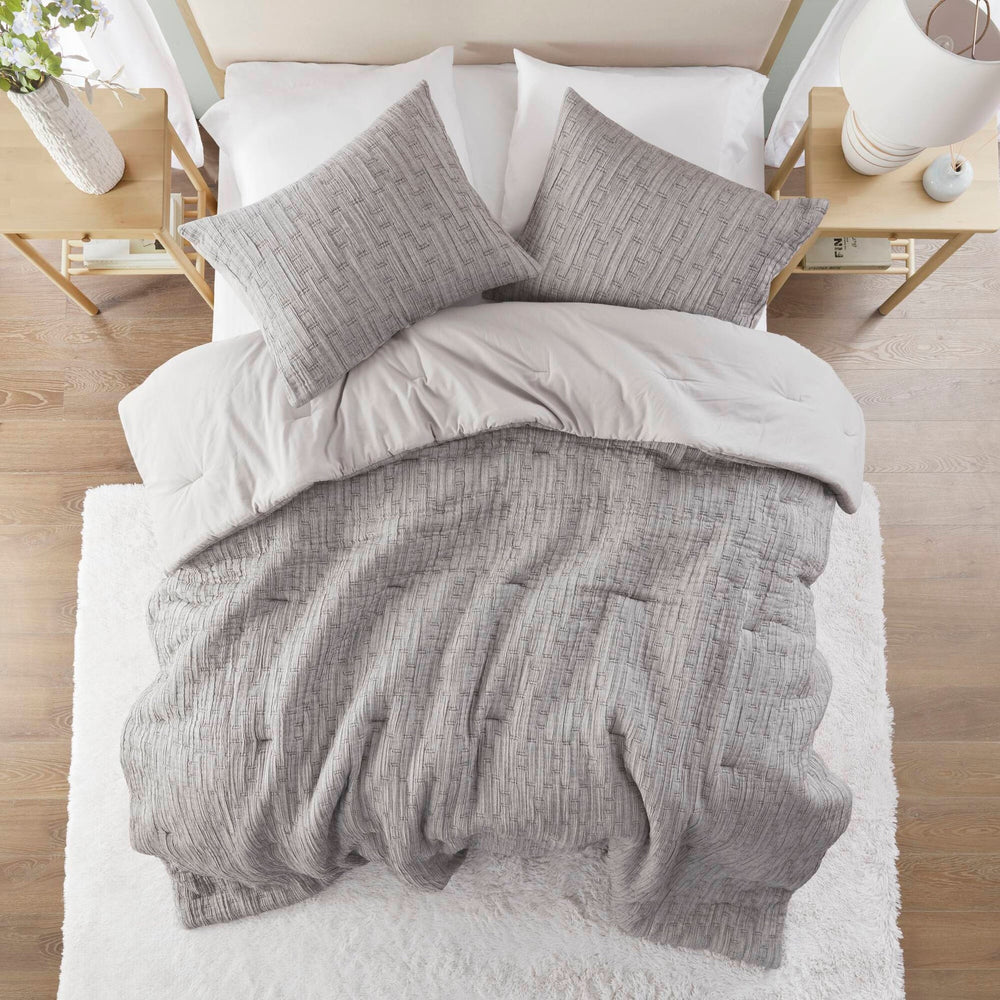 3 Piece Oversized Comforter Set-Full/Queen Media 7