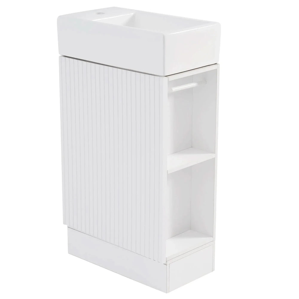Bathroom Vanity Cabinet With Two Tier Shelf Left Or Right Orientation Media 34