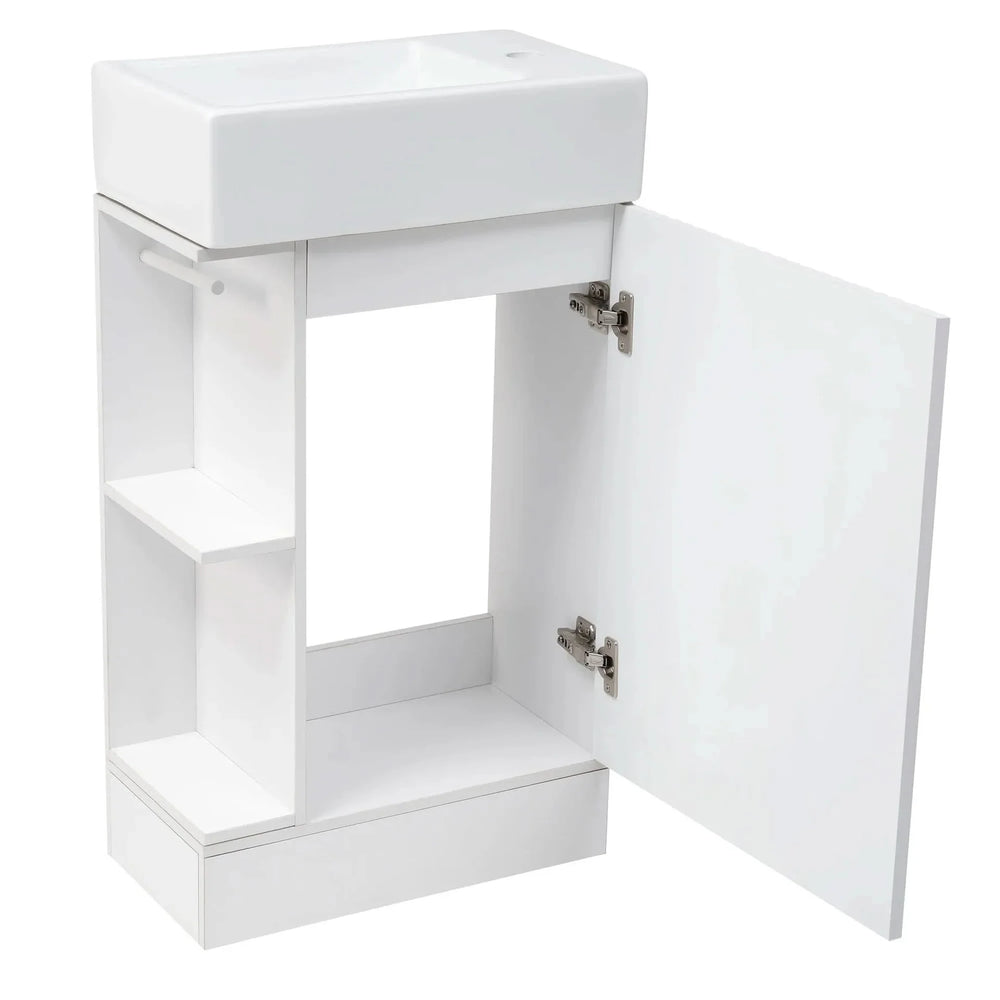 Bathroom Vanity Cabinet With Two Tier Shelf Left Or Right Orientation Media 17