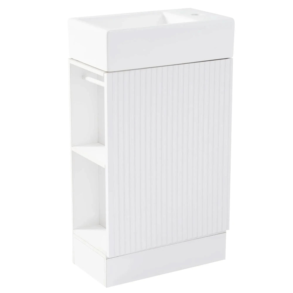 Bathroom Vanity Cabinet With Two Tier Shelf Left Or Right Orientation Media 21