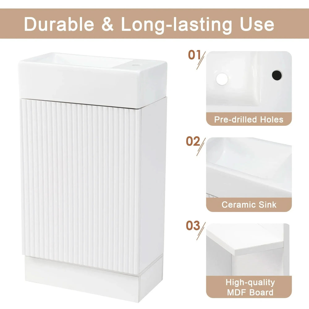 Bathroom Vanity Cabinet With Two Tier Shelf Left Or Right Orientation Media 9