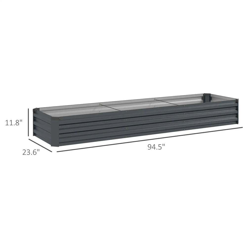 Galvanized Raised Garden Bed Kit for Flowers, Herbs and Vegetables Media 7