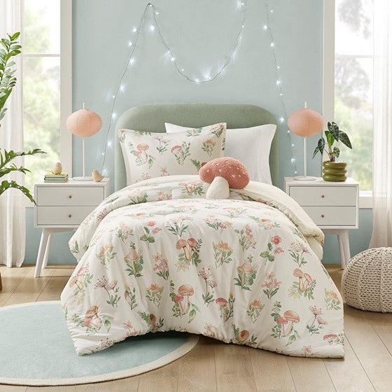 Full/Queen Mushroom Garden Comforter Set Media 16