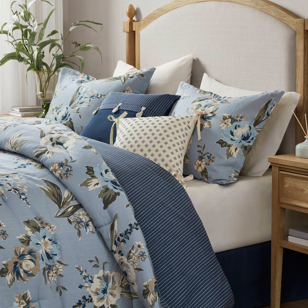 7PCS King Vintage Floral Comforter Set Media 16