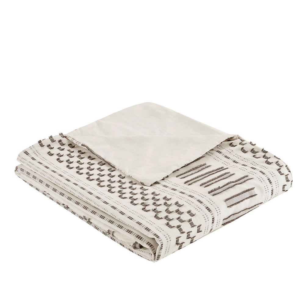 Full/Queen Cotton Jacquard Duvet Cover Mini Set Media 5