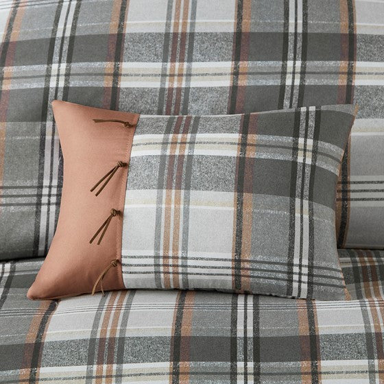 Full/Queen Plaid Comforter Set Media 4