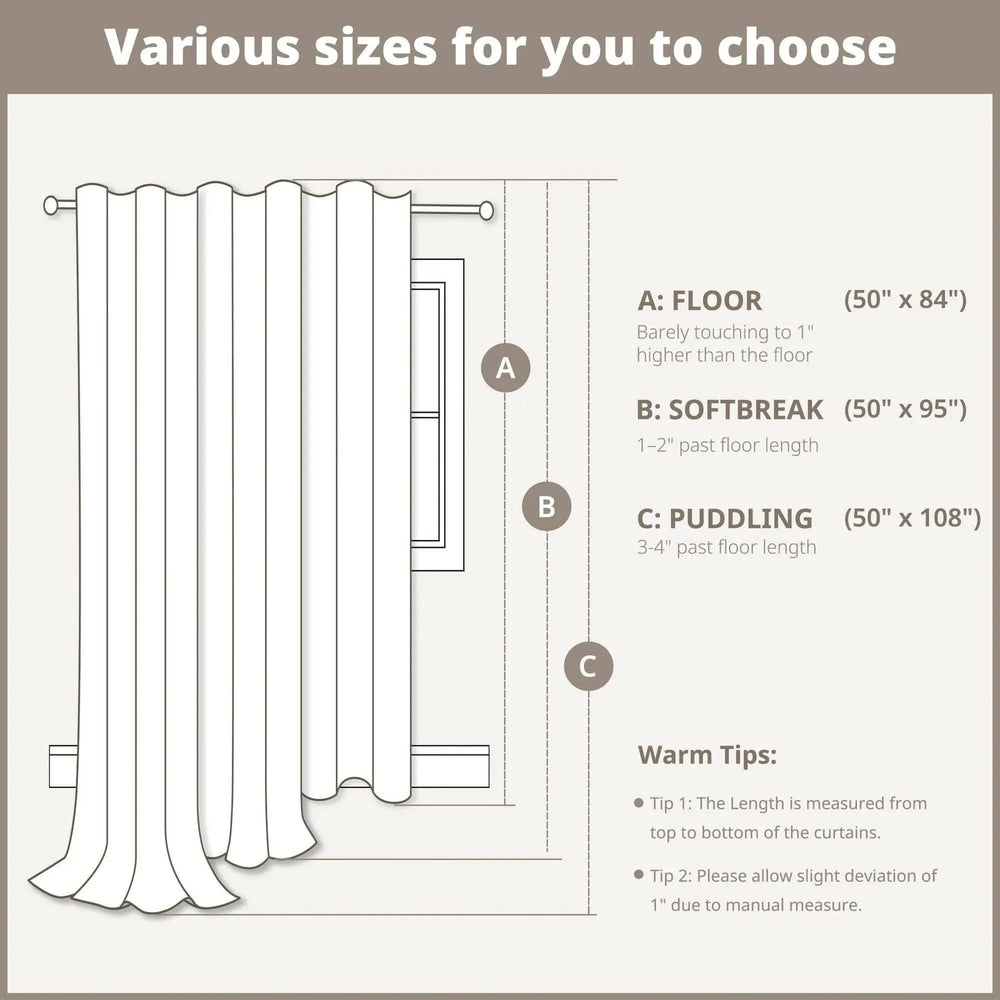 Cotton Curtain Panel 50x108 Inches Printed Chenille Stripe Lined Ivory Media 2