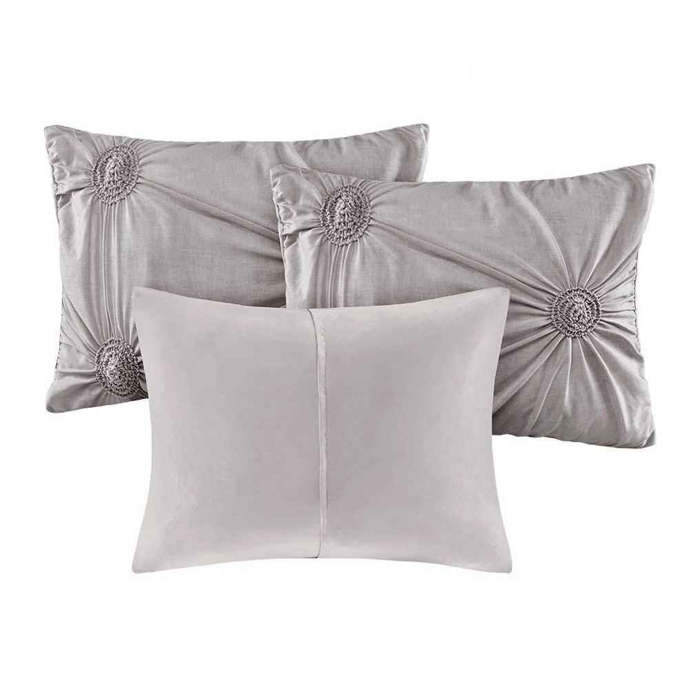 6 Piece Reversible Daybed Cover Set Dark Gray Daybed Media 4