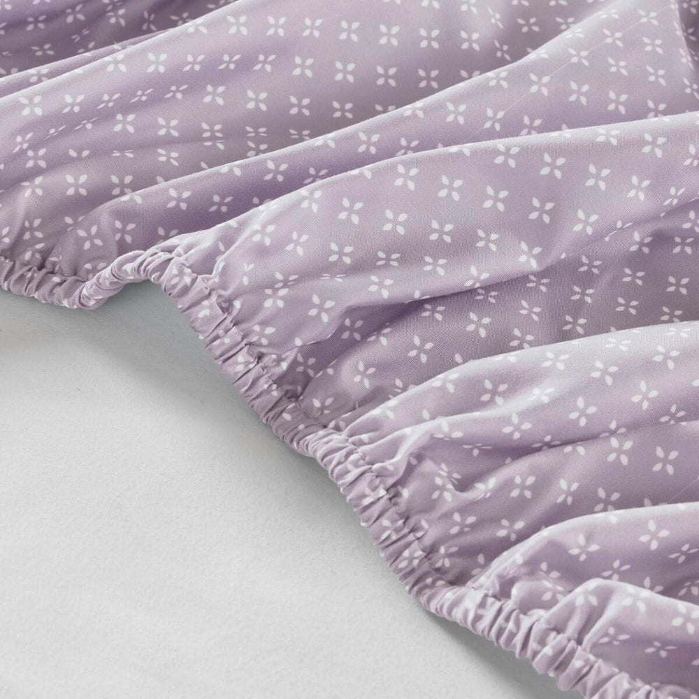 Floral Comforter Set with Bed Sheets Taupe Twin Media 13