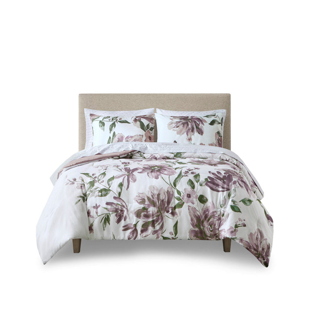 Twin Floral Comforter Set with Bed Sheets Media 12