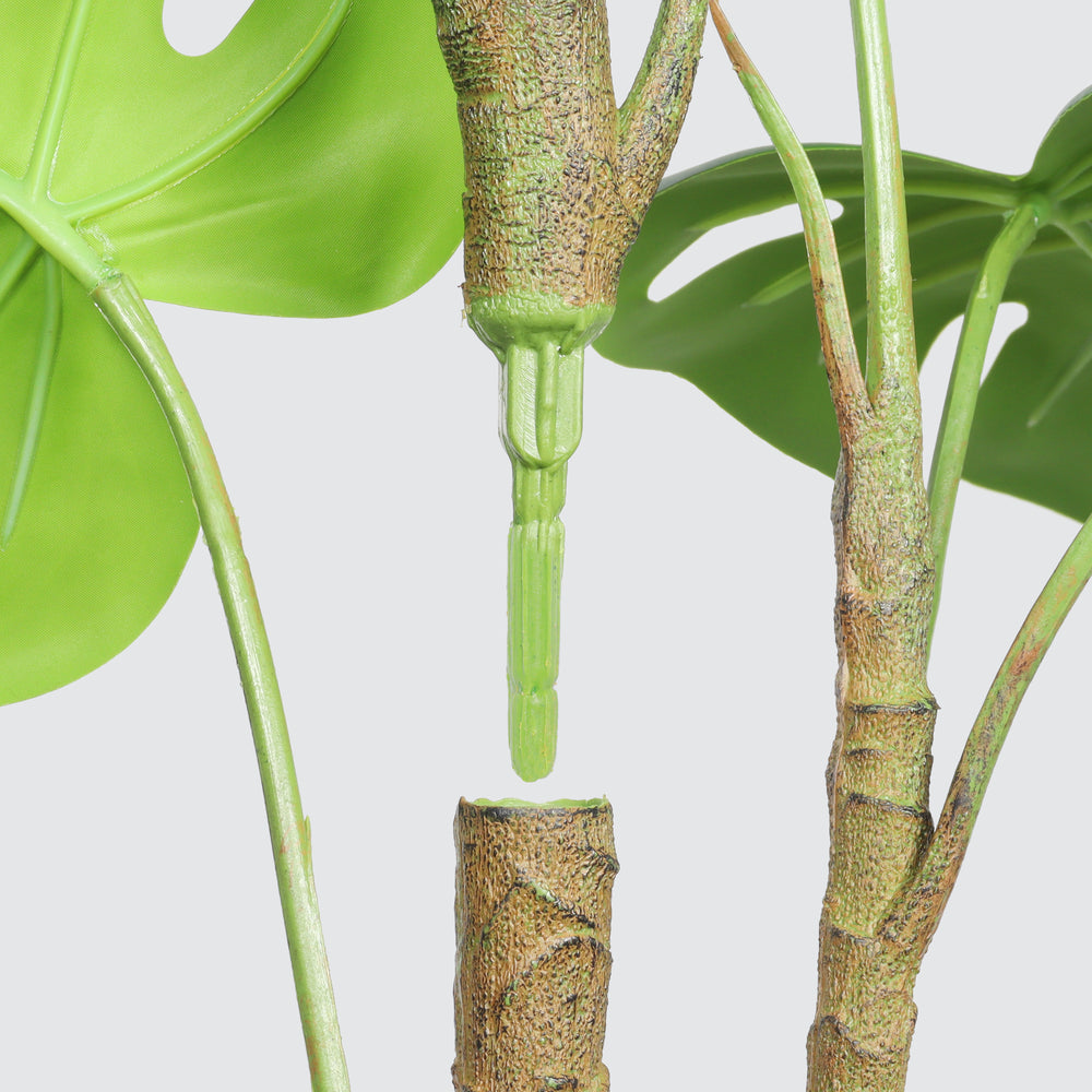 30'' Artificial Monstera Deliciosa Plant with White Pot, 2 pcs / set Media 11