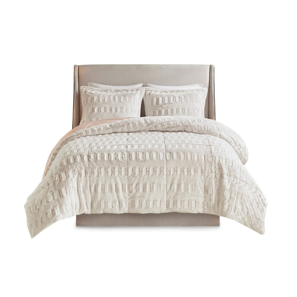 Twin/Twin XL Back Print Long Fur Comforter Mini Set Media 8