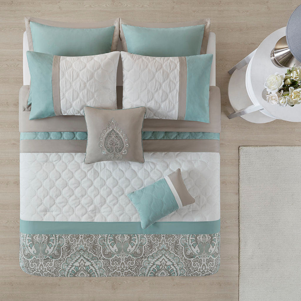 Queen 8 Piece Comforter Set Media 5