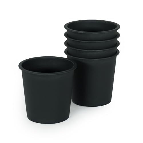 5' Round Nursery Plant Pot - Garden Plastic Pots with Drainage (5-Pack) Media 2