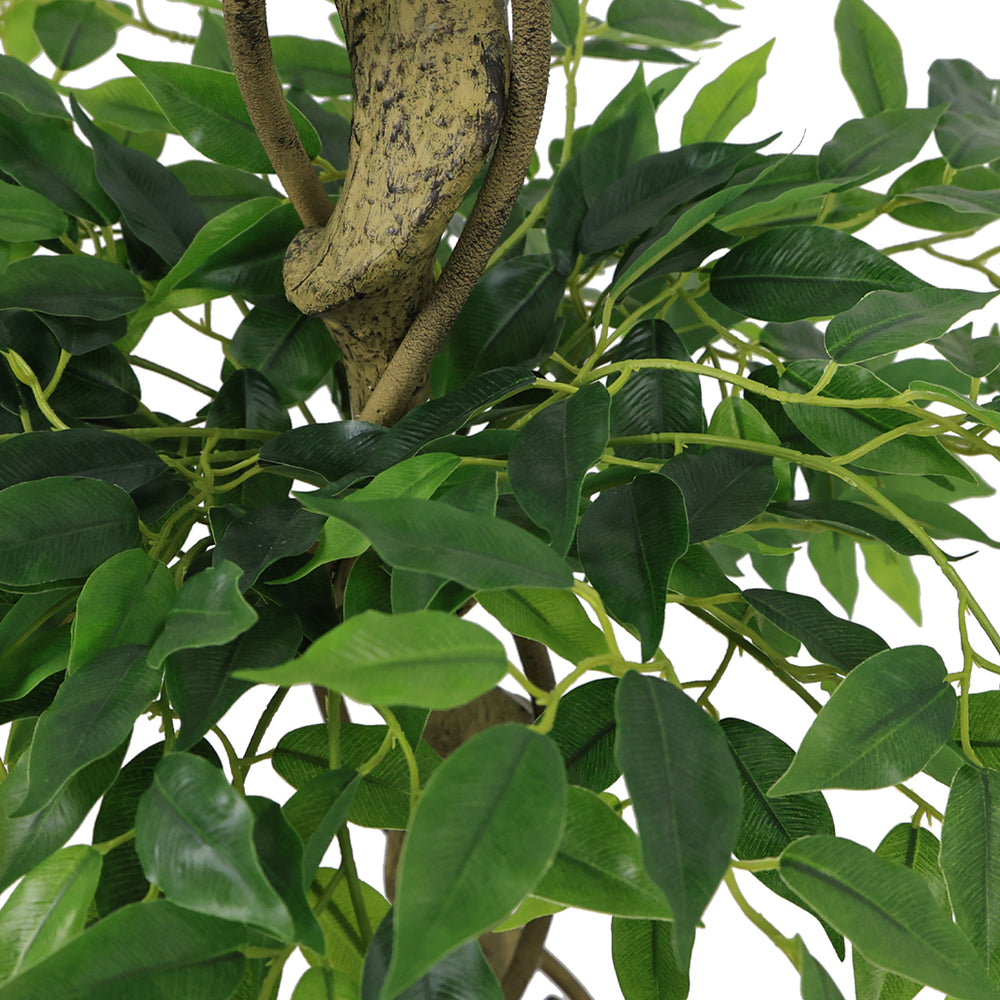 5.2FT Artificial Ficus Tree, Lifelike Faux Banyan Tree with Pot for Home, Office Patio Decor, 1pc/set Media 6