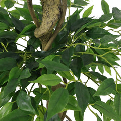 5.2FT Artificial Ficus Tree, Lifelike Faux Banyan Tree with Pot for Home, Office Patio Decor, 1pc/set perspective